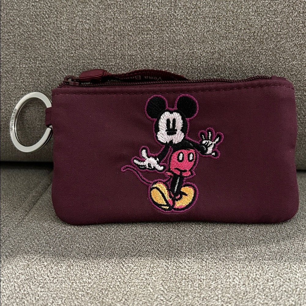 Vera Bradley Disney Zip ID “Flirty Mickey Mouse“ Like New 💛